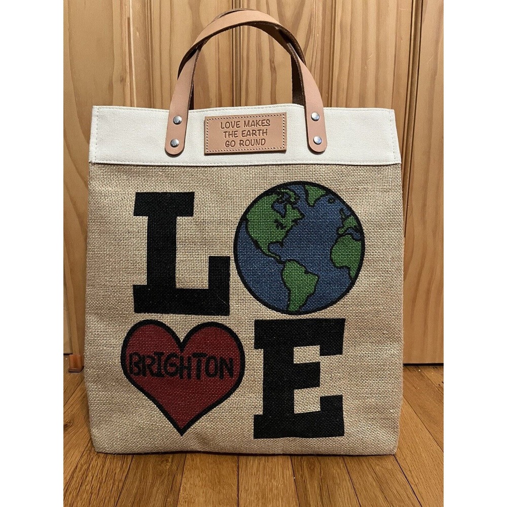 BRIGHTON Love Makes the Earth Go Round Limited Edition Tote Bag NWOT